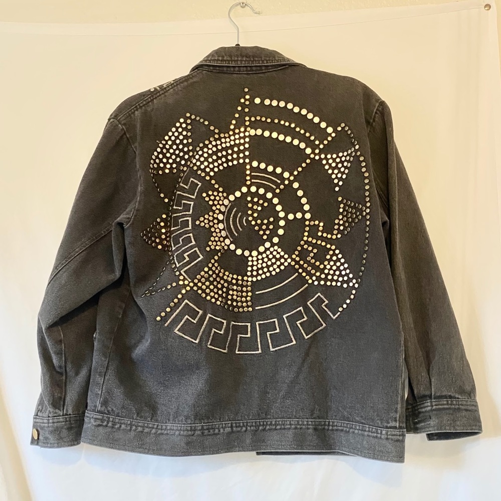 Black Denim Ib Diffusion Jacket - image 1